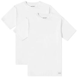 Carhartt WIP Standard Crew Neck T-Shirt - 2 Pack White & White
