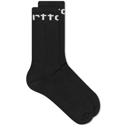 Carhartt WIP Logo Sports Sock Black & White