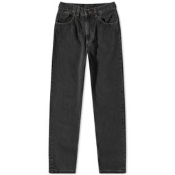 Carhartt WIP Brandon Loose Straight Jeans Black Stone Washed