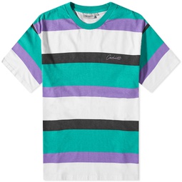 Carhartt WIP Crouser Stripe T-Shirt Aqua Green