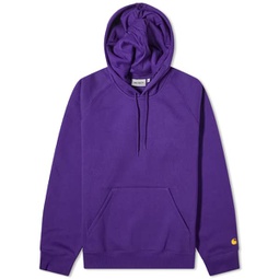 Carhartt WIP Hooded Chase Crew Sweat Tyrian & Gold