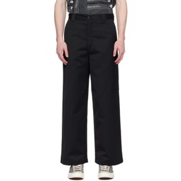 Black Brooker Trousers 241111M191087