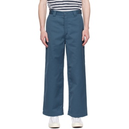 Navy Brooker Trousers 241111M191088