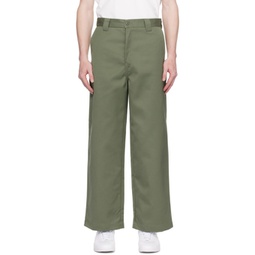Khaki Brooker Trousers 241111M191089