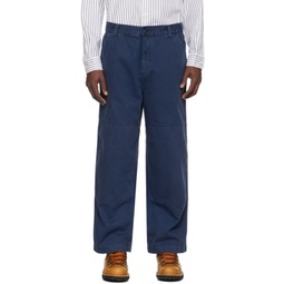 Blue Garrison Trousers 241111M191116