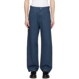 Blue Landon Trousers 241111M191054