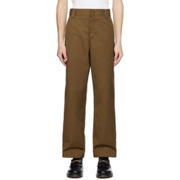 Brown Craft Trousers 241111M191092