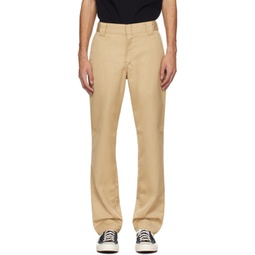 Beige Master Trousers 241111M191045