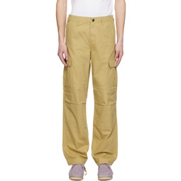 Yellow Regular Cargo Pants 241111M188039