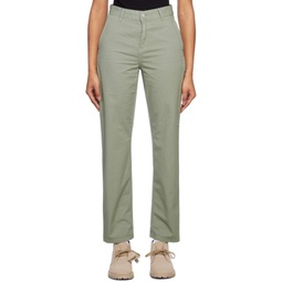 Green Pierce Trousers 231111F087060