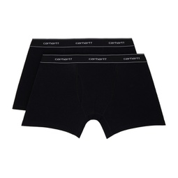 Two-Pack Black Boxers 241111M216000