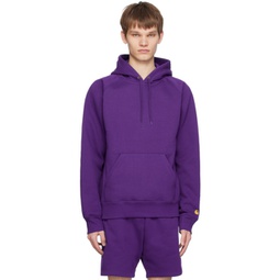 Purple Chase Hoodie 241111M202029