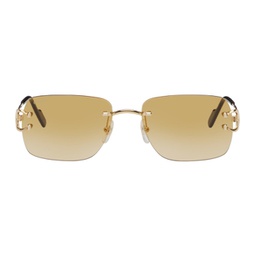 Gold C de Cartier Sunglasses 241346M134003