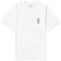 Casablanca Small Casa Sport Logo T-Shirt White