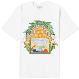 Casablanca Triomphe DOrange T-Shirt White