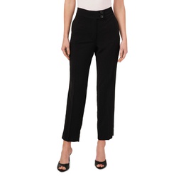 Womens Wear to Work Cropped Pants with Wide Waistband