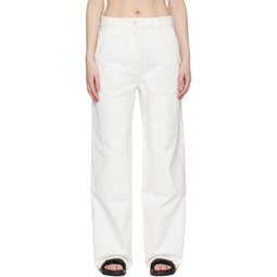 White Virginia Trousers 241002F069000