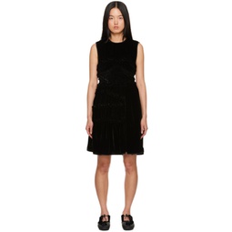 Black Uki Midi Dress 232002F054002