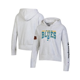 Womens Heathered Gray St. Louis Blues Reverse Weave Pullover Hoodie