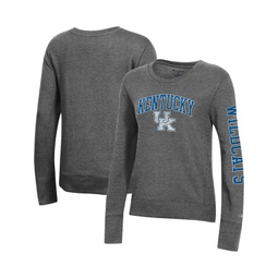 Womens Heathered Charcoal Kentucky Wildcats University 2.0 Fleece Sweatshirt