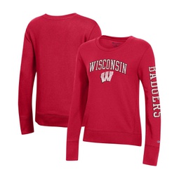 Womens Red Wisconsin Badgers University 2.0 Fleece Sweatshirt