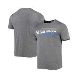 Mens Gray Kentucky Wildcats Slash Stack T-shirt