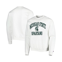 Mens White Michigan State Spartans High Motor Pullover Sweatshirt