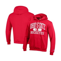 Mens Scarlet Ohio State Buckeyes Arch Pill Pullover Hoodie