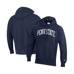 Mens Navy Penn State Nittany Lions Team Arch Reverse Weave Pullover Hoodie