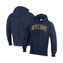 Mens Navy Notre Dame Fighting Irish Big and Tall Reverse Weave Fleece Pullover Hoodie Sweatshirt