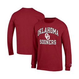 Mens Crimson Oklahoma Sooners High Motor Long Sleeve T-shirt