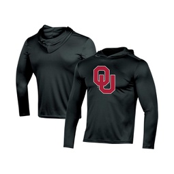 Mens Black Oklahoma Sooners Logo Long Sleeve Hoodie T-shirt