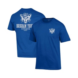 Mens Royal BYU Cougars Stack 2-Hit T-shirt