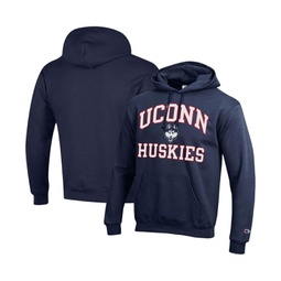 Mens Navy UConn Huskies High Motor Pullover Hoodie