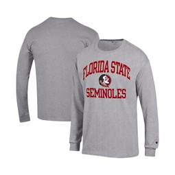 Mens Heather Gray Florida State Seminoles High Motor Long Sleeve T-shirt