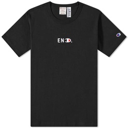 END. x Champion Reverse Weave T-Shirt Black