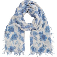 Chan Luu Cashmere and Silk Floral Print Scarf