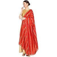Chandrakala Womens Silk Blend Gota Patti Dupatta(D239)