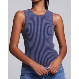 carnaby tank top in washed indigo