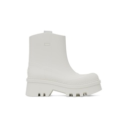 White Raina Rain Boots 232338F113005