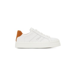 White   Orange Lauren Sneakers 232338F128014