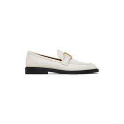 White Marcie Loafers 232338F121004