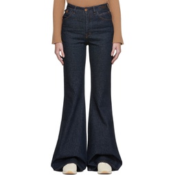 Blue Flare Jeans 222338F069000