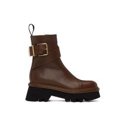 Brown Owena Boots 232338F113007