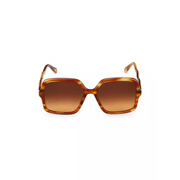 Zelie 58MM Square Sunglasses