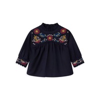 Little Girls & Girls Embroidered Blouse