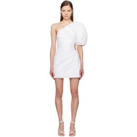 White Puff Sleeve Minidress 241338F052000