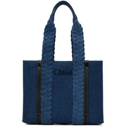 Blue Small Woody Tote 241338F049010