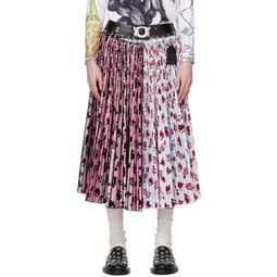 Multicolor Daydream Midi Skirt 241529M193004