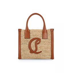 Large By My Side Raffia Tote Bag